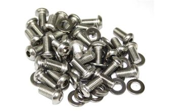 Stainless steel allen head tinware screws Set of 34