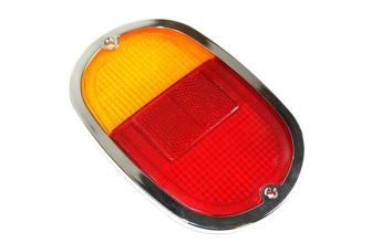 Orange and red rear lens with chromed stainless trim Bus