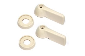 German quality internal cab door handle & ring kit flipper style Ivory 67