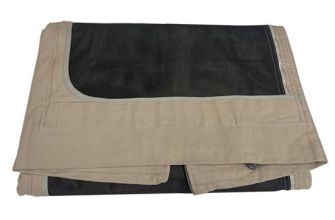 German quality Westfalia pop top canvas rear hinge in light grey