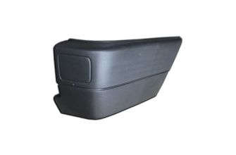 Bumper end cap black without lamp hole but hole outlined Right T4 90-96