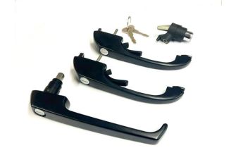 Complete lock & handle set on one set of keys t25