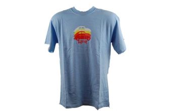 Badfish Baby blue Multi beetle T Shirt. Size Large
