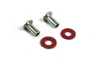 German quality 1/4 light top rivets and fibre washers
