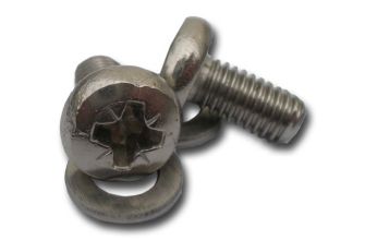Stainless strike plate screws and washers