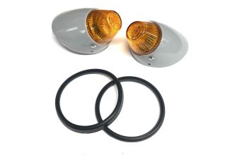 German quality complete bullet indicator units orange Hella lenses