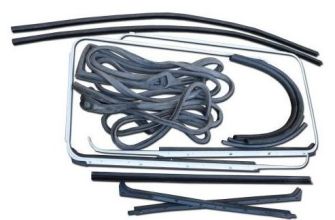Complete cab door seal kit for both doors with fixed 1/4 lights