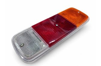 German quality complete rear light unit amber red & white lens