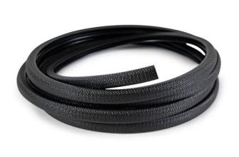 Devon edging trim between static section of roof & vehicle Black 9 meter length