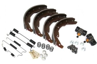Rear drum brake service kit not inc drums