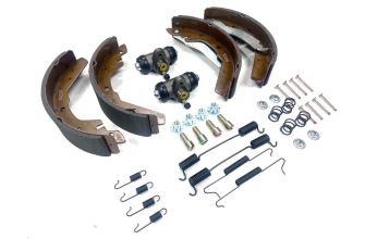 Rear drum brake service kit not inc drums