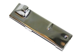 Genuine VW stainless strike plate on up right bar Left 68-79