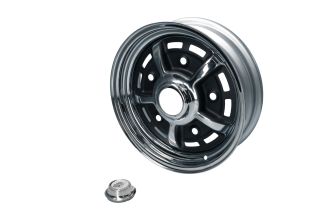 BBT Sprintstar wheel, chrome/black 5 lug (5x205) 5,5x15", ET+25
